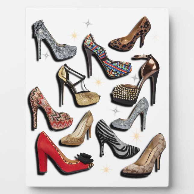 Plaque Photo Chaussure collage haut talon Sparkle Fashion Pompe (Devant)
