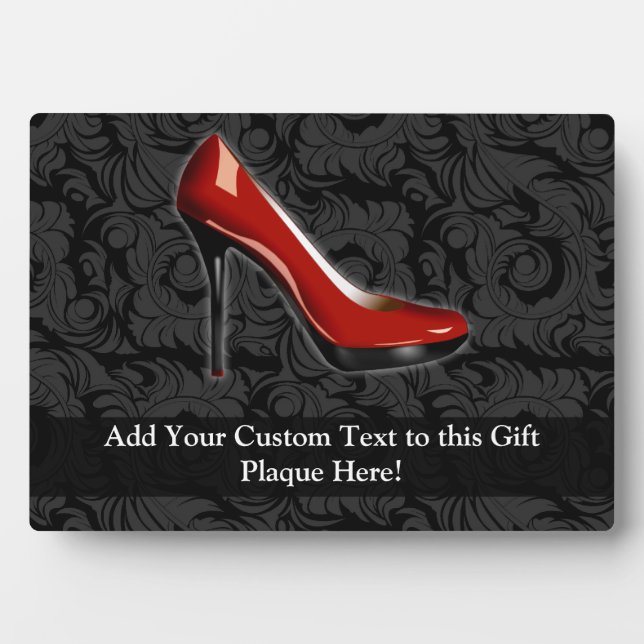 Plaque Photo Chaussure rouge Sassy (Devant)