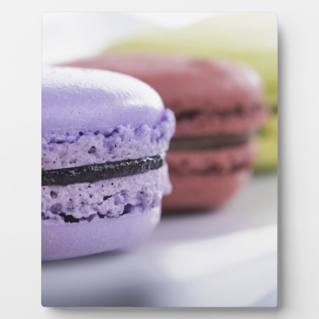 Plaque Photo Chef pâtissier Pastel French Macaron (Devant)