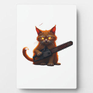 Plaque Photo chemise chat tronçonneuse T-Shirt Classique