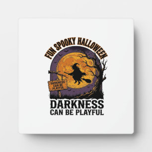 Plaque Photo Chemise de ténèbres d'Halloween Design de sorcière