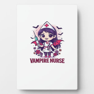 Plaque Photo Chemise d'infirmière vampire � Drôle de travail mé