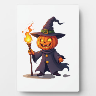 Plaque Photo Chemise du Magicien Citrouille � Sorcier Magique d