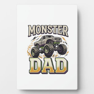 Plaque Photo Chemise vectorielle vintage de camion monstre Papa