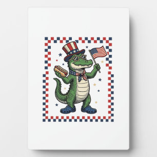 Plaque Photo Chemise Vintage Drapeau de Chien Chaud Alligator P
