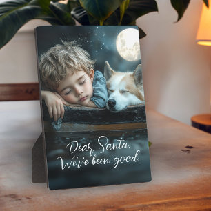 Plaque Photo Cher Père Noël Nous Avons Été Sages Photo de Vacan