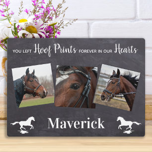 Plaque Photo Cheval perte cadeau Horse Memorial