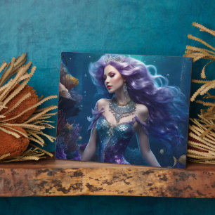 Plaque Photo Cheveux mauve de sirène