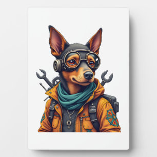Plaque Photo Chien d'aventure