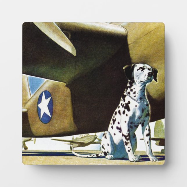 Plaque Photo Chien de l'armée (Devant)