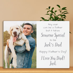Plaque Photo Chien papa Personnalisé Animaux de compagnie Photo