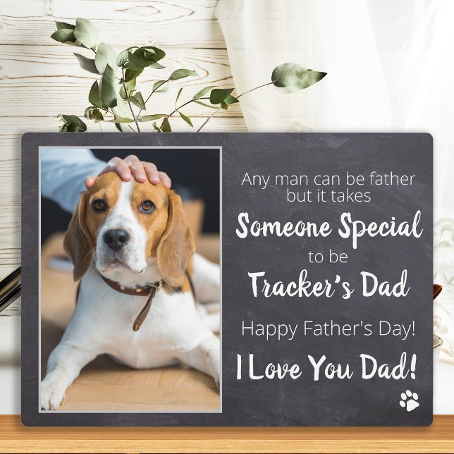 Plaque Photo Chien Papa Personnalisé Animaux de compagnie Photo (Créateur téléchargé)