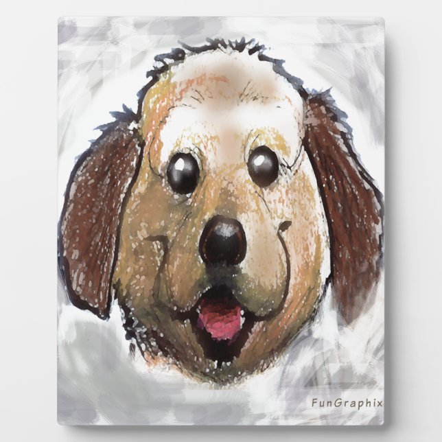 Plaque Photo Chiot (Devant)
