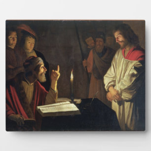 Plaque Photo Christ avant Caiaphas (huile sur toile)