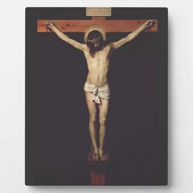 Plaque Photo Christ crucifié par Diego Velazquez (Devant)