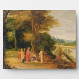 Plaque Photo Christ Healing the Blind Man