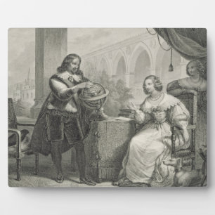 Plaque Photo Christina (1626-89) Reine de Suède, d'une série