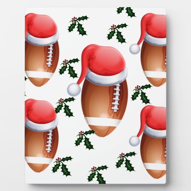 PLAQUE PHOTO CHRISTMAS FOOTBALL (Devant)