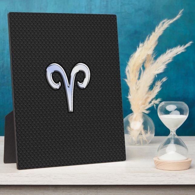 Plaque Photo Chrome Comme Aries Signe Zodiaque (Côté)