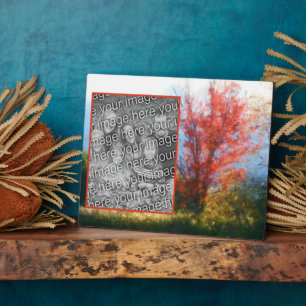 Plaque Photo Chute Feuillage Nature Peinture Ajouter Votre Prop