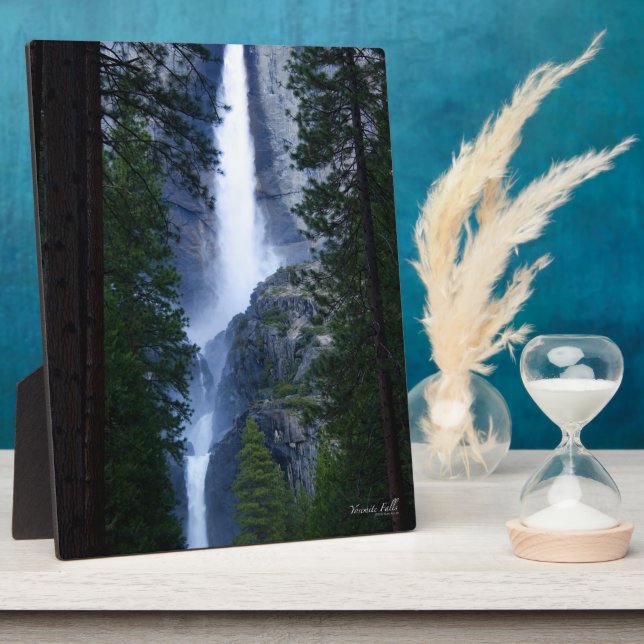 Plaque Photo Chutes Yosemite (Côté)