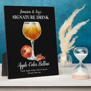 Plaque Photo Cidre d'Apple Bellini ・ PERSONNALISER cette boisso