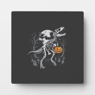 Plaque Photo Cimetière de citrouille d'Halloween de squelette d