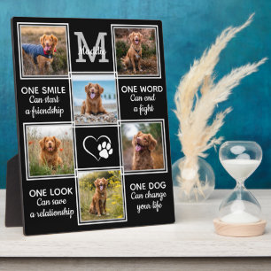 Plaque Photo Citation Amoureux des chiens Conserver Unique Pet