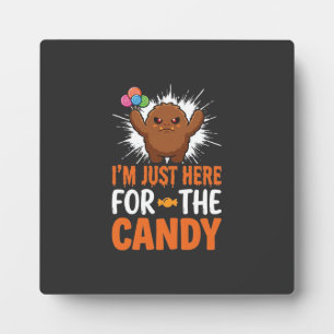 Plaque Photo Citation de monstre de bonbons d'Halloween Design