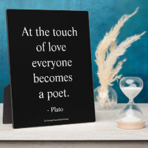 Citation de Platon ; Le Toucher de l'Amour
