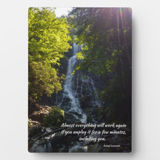 Plaque Photo citation inspirante - photo nature 5x7 avec cheval