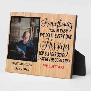 Plaque Photo Citations commémoratives pour les amoureux Photo p