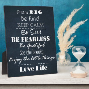 Plaque Photo Citations d'attitude positive