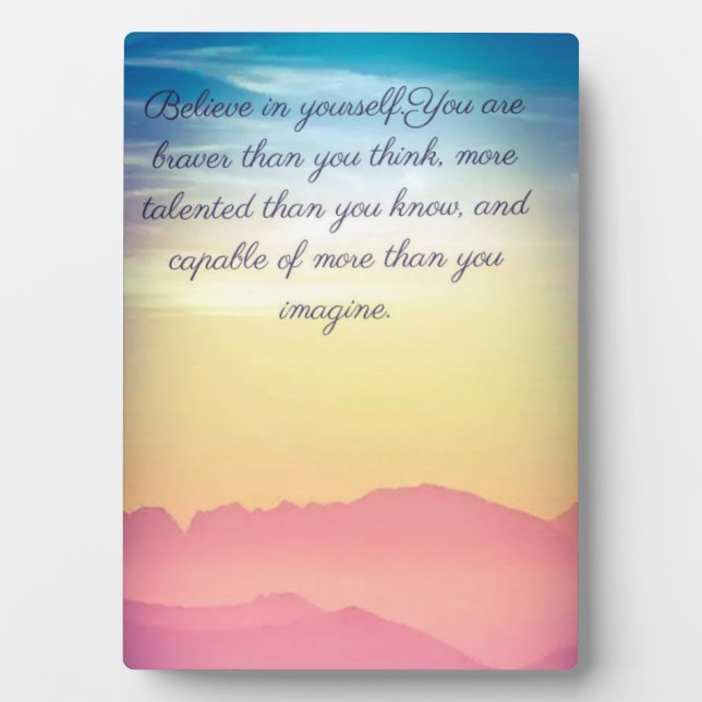 Plaque Photo Citations et collection d'inspiration (Devant)