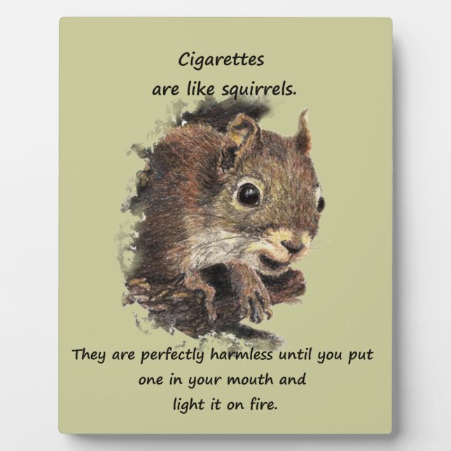 Plaque Photo Citer Fumer Citation Motivationnelle (Devant)