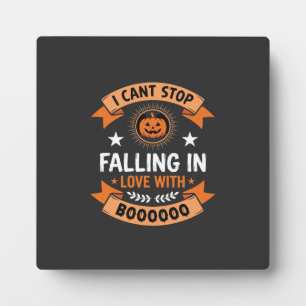 Plaque Photo Citrouille d'Halloween tombant amoureuse