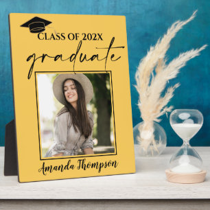 Plaque Photo Classe De 2025 Faire-part Diplômé En Photo Jaune