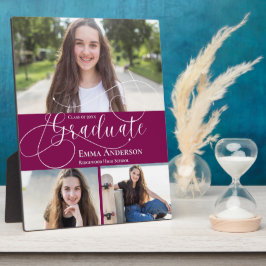 Plaque Photo Classe De 2025 Graduation Custom Multi Photo Don