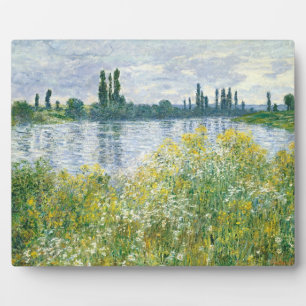 Plaque Photo Claude Monet Bancs de la Seine, Vetheuil, 1880