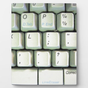 Plaque Photo Clavier de machine à écrire