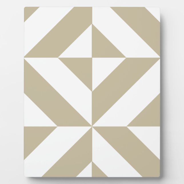 Plaque Photo Clay Geometric Deco Cube Pattern (Devant)