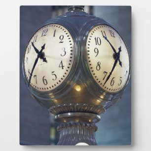 Plaque Photo Clock Concourse Grand Central Station New York