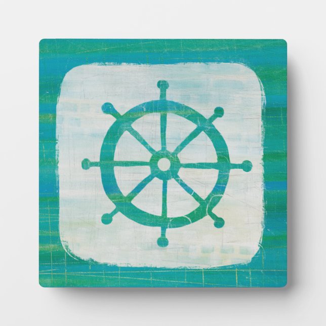 Plaque Photo Coastal | Aqua Steering (Devant)
