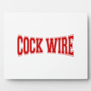 PLAQUE PHOTO COCKWIRE