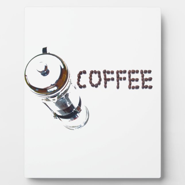 Plaque Photo Coffee MagicEnjoy, 'première chose le matin', ' (Devant)