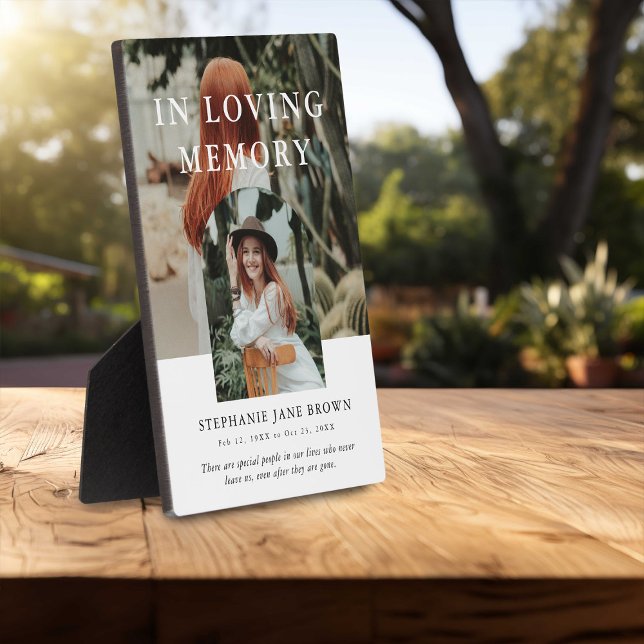 Plaque Photo Collage De Photos Arch Élégant En Mémoire D'Amour (Créateur téléchargé)