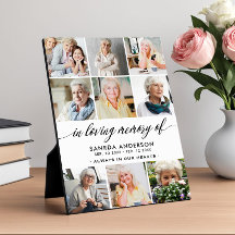 Collage de photos en mémoire d'amour