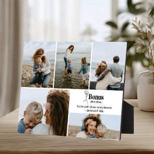 Plaque Photo Collage de photos personnalisé pour la Maman Bonus