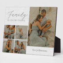 Collage familial Rustique moderne Photo de bureau