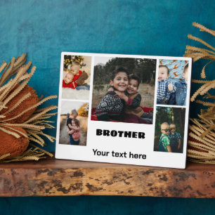 Plaque Photo Collage photo Brother personnalisé